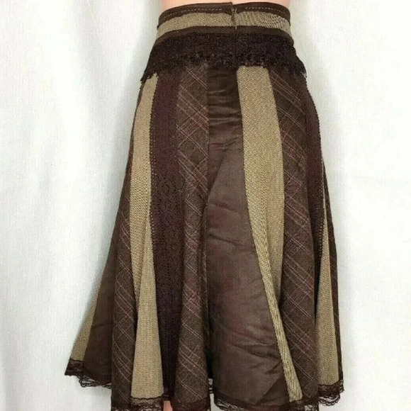 Nygard Collection Brown A-Line Skirt - Picture 3 of 4